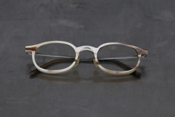 RIGARDS natural buffalo horn wire cutting high degree handmade glasses RG0093 series collection RG-RG0093-DLSMS marble frosted frame transparent
